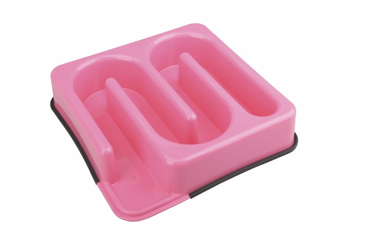 10504207 M-Pets Labrynth Yavaş Yeme Mama Kabı 1200Ml Pink