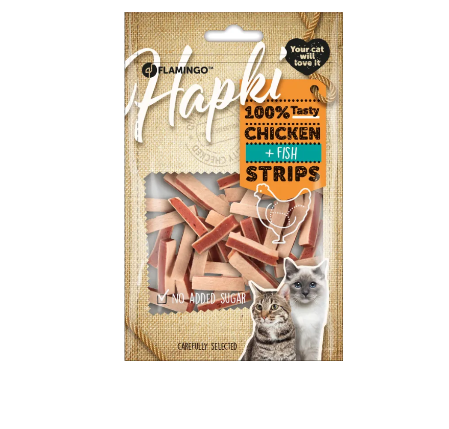 Flamingo Hapki Chicken and Fish Sandviç Kedi Ödülü 85 Gr 8 li Skt:09/25
