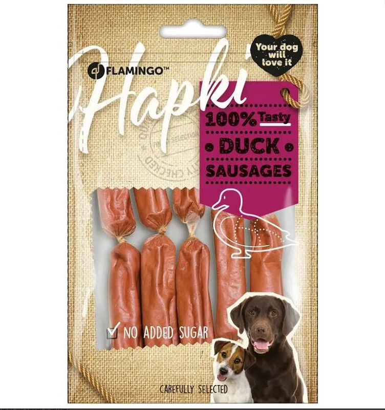 Flamingo Hapki Duck Snack Ördek Sosis Köpek Ödülü 85 Gr 9 lu Skt:08/25
