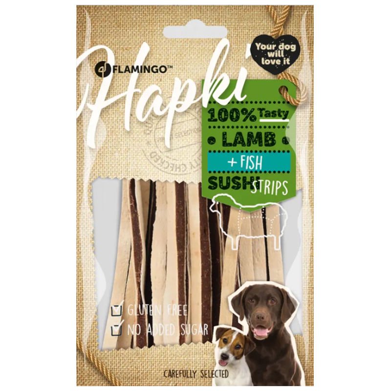 Flamingo Hapki Lamb And Fish Sushi Strips Köpek Ödülü 10 lu Skt:11/26