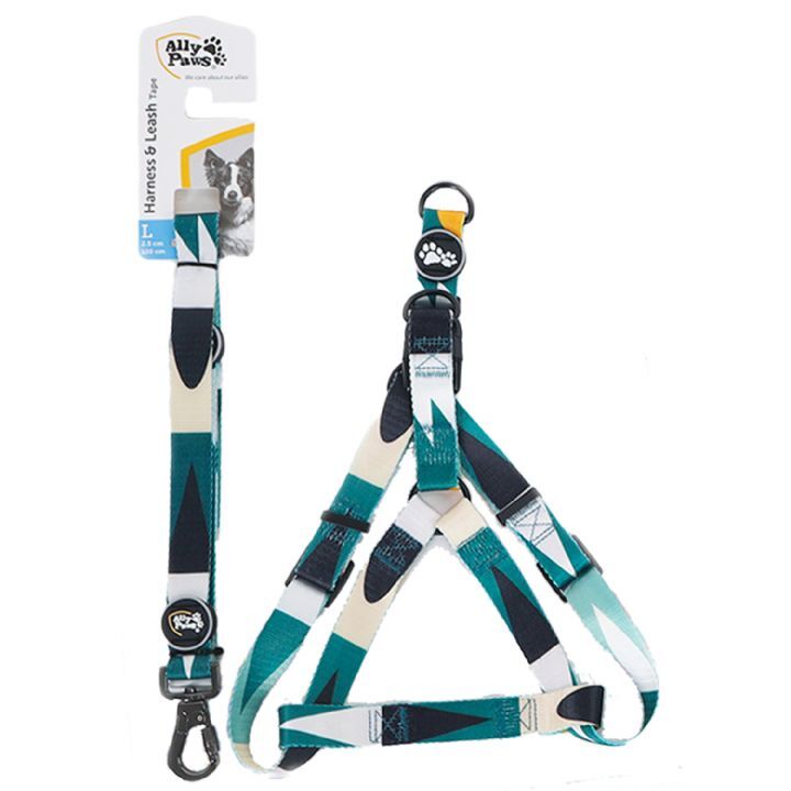 Ally Paws Harness & Leash Tape (L) 2,5Cmx120Cm