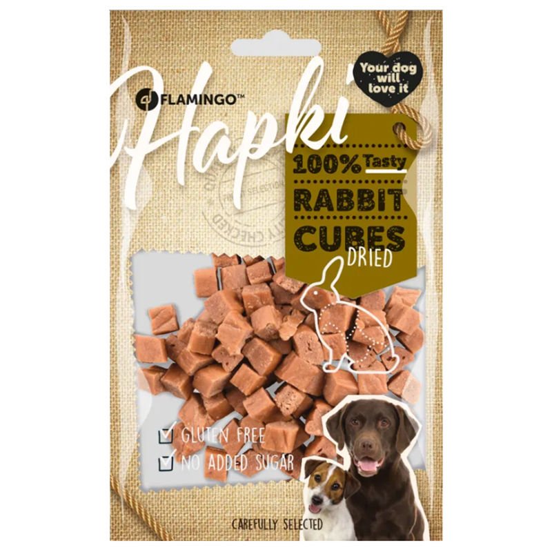 Flamingo Hapki Rabbit Cubes Tavşan Köpek Ödülü 85 Gr 10 lu Skt: 11/26
