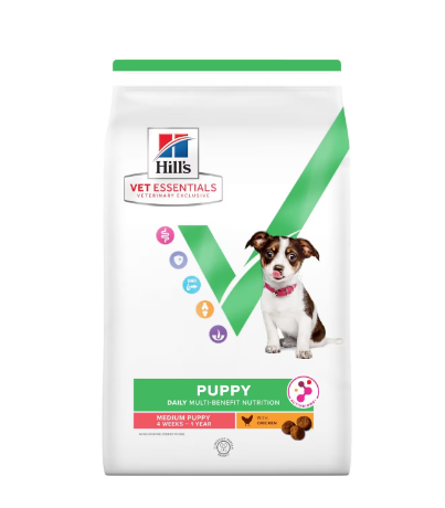 Hill's Vet Essentials Multi-Benefit Puppy Medium  8 KG skt:12/25
