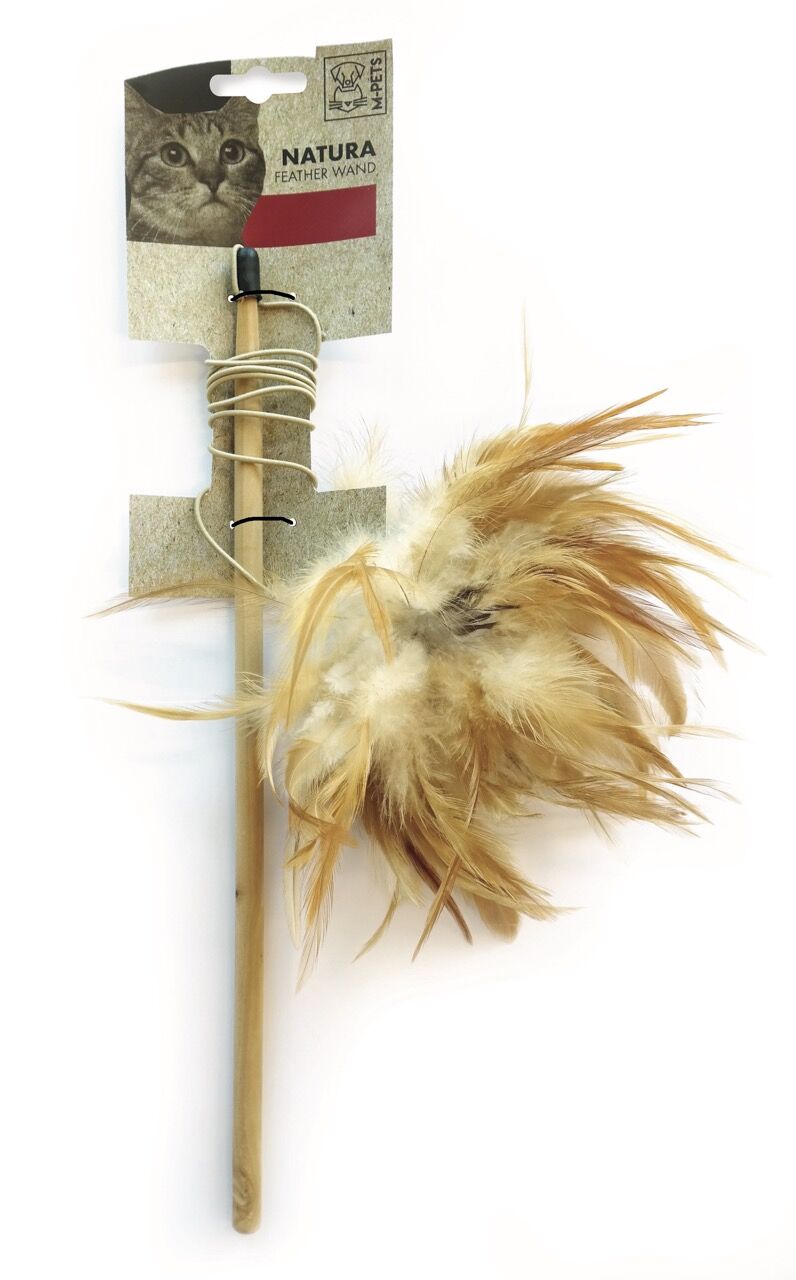 20601099 M-Pets Natura Feather Wand Kedi Oyuncağı Olta
