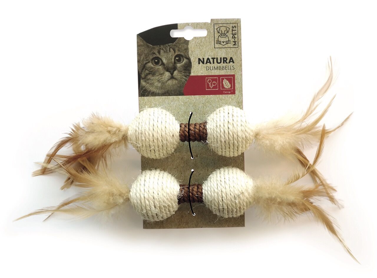 20601199 M-Pets Natura Dumbbells Kedi Oyuncağı Mix Color