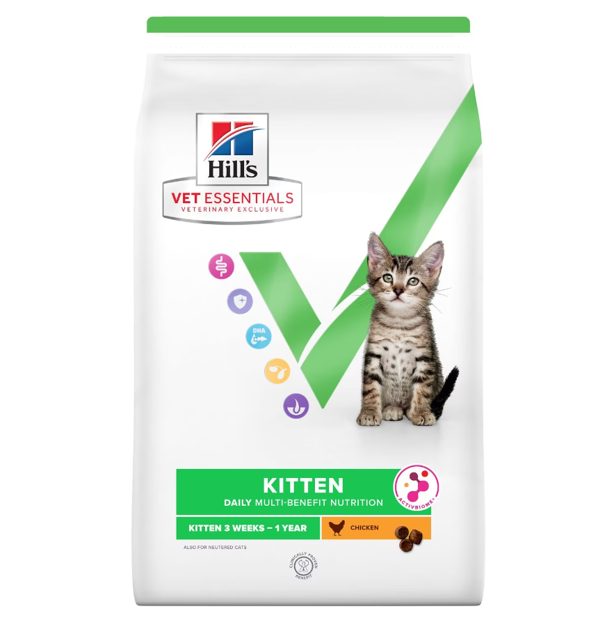 Hill's Vet Essentials Multi-Benefit Yavru Kedi Tavuklu Kuru Maması 3 kg Skt:08/26