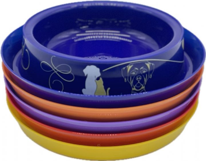 07724-Catlife Desenli Modern Kedi Mama Kabı 5Li Küçük