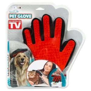  Pet Glove Touch Tüy Toplayıcı Eldiven Kırmızı