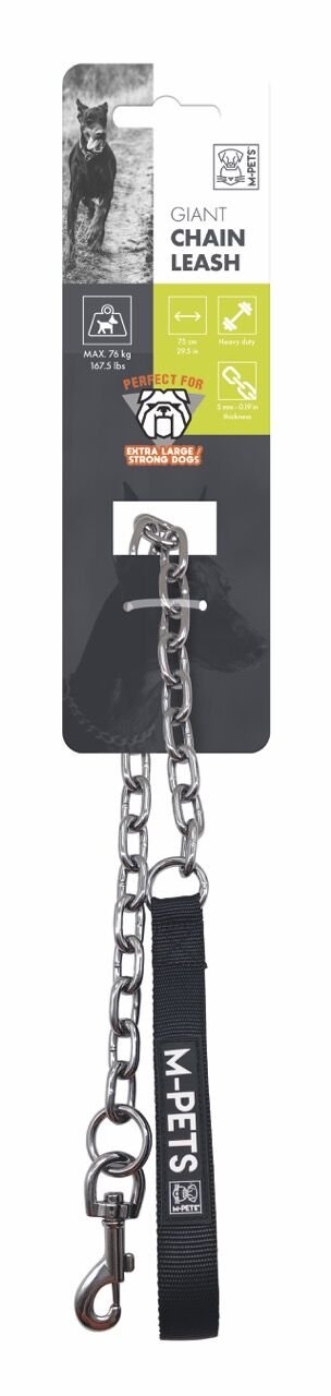 10830799 M-Pets Gıant Zincir Gezdirme Soft Tutmalı 5Mm/75Cm
