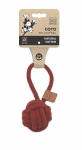 10662205 M-Pets Coto Red Loop Ball 6,5Cm Çekmeli Örgü Top Oyuncak