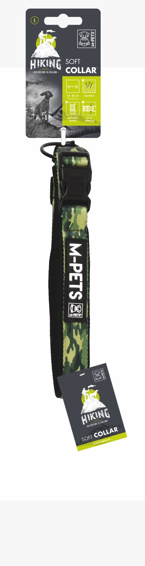 10828199 M-Pets Hıkıng Soft Boyun Tasması Kamuflaj (L)