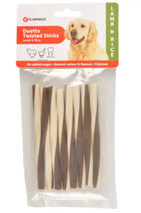 Flamingo Duetto Kuzulu ve Pirinçli Çubuk Köpek Ödül Maması 85gr 5li skt: 11/26